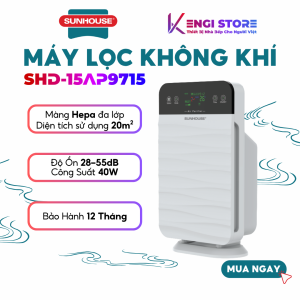 [Hàng Chính Hãng] Máy Lọc Không Khí Sunhouse SHD-15AP9715 - Bảo Hành 12 Tháng Toàn Quốc