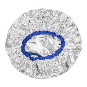 Disposable Shower Cap Heat Insulation Aluminum Foil Hat Elastic Bathing Cap for Women Hair Salon Coloring Bathroom Waterproof Elastic Care Cap 3995
