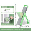 【Flagship】 Multifunctional Vegetable Cutter 304 Stainless Steel Household Grater Anti-Slip Lemon Slicing Tool for Home Kitchen. 