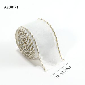 YUDESHUI 2M Satin Christmas Ribbon DIY Exquisite Christmas Webbing  Holiday Ribbon Christmas Tree Decoration