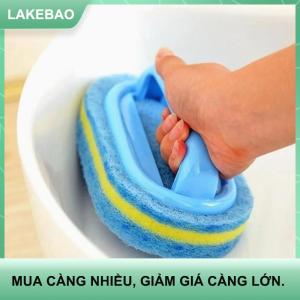【LAKEBAO】 Dày Làm sạch bàn chải với xử lý nhà bếp miếng bọt biển lau phòng tắm gạch bồn tắm làm sạch miếng bọt biển nhà loại bỏ vết bẩn công cụ làm sạch