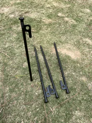 Cọc neo lều thép carbon siêu bền siêu cứng dài 30 cm cắm trại dã ngoại