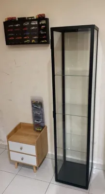 BLALIDEN Glass Cabinet 35x32x151cm Deco Rack Display Anime Figurine Rak Kabinet Kaca Kualiti