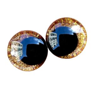 BAGUO 10PCS/LOT Lấp lánh Mắt an toàn lấp lánh đồ chơi Hoạt hình Máy giặt Mắt Đồ chơi lấp lánh tròn hài hước Mắt búp bê gấu Bộ phận búp bê Mắt đồng tử búp bê Cho búp bê vải lông