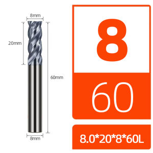 1PC Double Core Diameter U Slot Stainless Steel Milling Cutter 4 Flute CNC Machine Tool Special Milling Cutters For Alloy