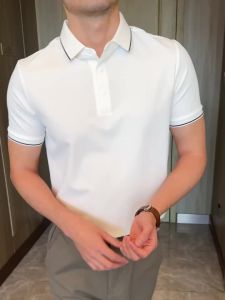 Summer 7A Antibacterial UV Resistant MenS Polo Shirts S Men Casual Business Short Sleeve T-Shirt Tops for Men