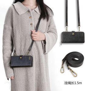 Crossbody Strap Detachable Zipper wallet Card Slot Case For iphone For iphone 15 Pro 14 Pro Max 13 pro max 13 mini iphone 12 Pro mini iphone 11 X XS Max XR 7 /8 Plus SE 2020 backpack Leather phone iphone case