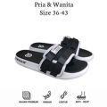 Dj style -  Fashion Oval Distro Sol Putih - Sandal Slide Pria Distro Karet - Sendal SELOP PRIA Wanita Korean Style Kekinian 2024. 