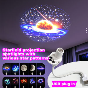 Creative LED Night Light/Projector/Star Projector/Moon Lamp/LED Night Light/USB Powered/Bedroom Decor/Galaxy Light/Ambient Lamp/Photography Background
