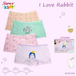 Sorex Kids Celana Dalam Anak Perempuan Cd Boxer SK1313 Katun Premium