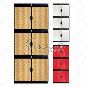 Lemari Plastik 3 Susun Tingkat Mini Full Kunci Model Rak Kabinet Baju Pakaian Multifungsi Serbaguna Murah Awet Kokoh AMR