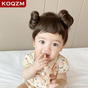 [COD] KOQZM KITCHEN Baby Wig Braid Hairband wig for kids baby headband baby hair Children Bangs Head Buckle COS Hair Accessories Baby