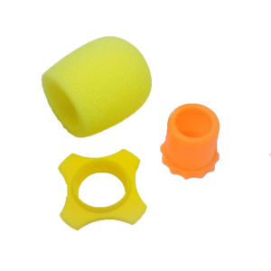 3pcs/Set Microphone Foam Large Size mic foam cover Windscreen Cap Handheld Stage Microphone Sponge Cover Filter pop filter Anti-Rolling Silicone Microphone Anti-roll Sleeve Microphone Protection Ring