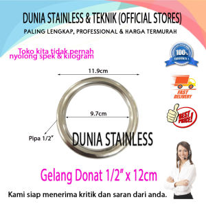 Gelang Donat Stainless 1/2" x 12cm