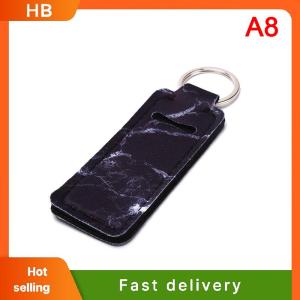 HB 1pcs Creative Keychain Portable Lipstick Cases Cover Balm Holders Keyring Gifts