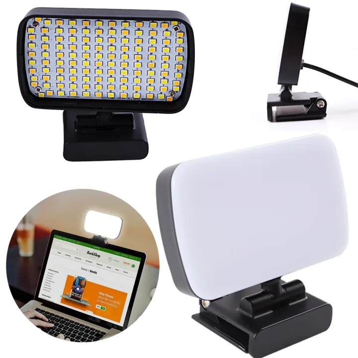 [crystalawaking]LED Webcam Light with Dimmable Color Temperature 3000K ...
