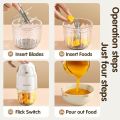 Baby Food Maker - Baby Food Processor Baby Food Blender for Baby Food, Fruit, Vegatable, Meat, Baby Food Puree Maker Make Fresh and Nutritious Meals for Your Little One (White), 300ml. 