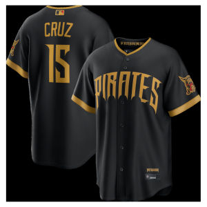 MLB2026 New European and American Embroidered Baseball Jersey Short Sleeve Pirate City Edition 30 # 10 # 15 # Wholesale