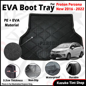 EVA For Proton Persona New 2016-2022 EVA Copolymer Car Boot Tray Luggage Cargo Trunk Tray Dulang But Kereta 汽车后箱垫