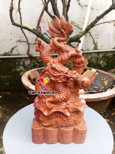 Tượng Rồng Tài Lộc - Tượng Trang Trí Phong Thủy Để Bàn - Đồ Decor Trang Trí - Quà Tặng Gỗ Lưu Niệm Ý Nghĩa Độc Đáo - Gỗ Decor - Vật Phẩm Phong Thủy