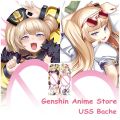 【Stylish】 Uss Bache Anime Dakimakura Pillowcase Double Side Azur Lane Hugging Body Pillowcase Cushion Cover Home Bedding Decor. 