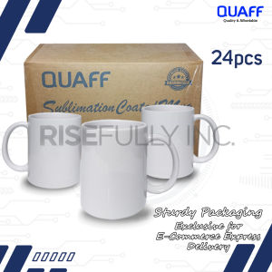 Risefully PROMO 24pcs/box QUAFF Coated Sublimation White Mug 11OZ