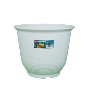 FC1 Diameter 41cm High Quality Round Liner Texture Flower Pots With Tray Bottom Hollow Gardening Plastic Pasu Bunga