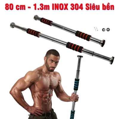 [SALE SỐC] Xà Đơn Gắn Cửa Xà Đơn Treo Tường Đa Năng 2 Kích Thước 60-100 80-130 Dụng Cụ Tập Cơ Bụng Tập Gym Tại Nhà Đa Năng Siêu Tiện Dụng