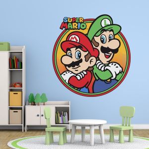 Pusat Wallsticker - Stiker Dinding Mario Bros / Dekorasi Ruangan Animasi Anak Bisa Custom Request