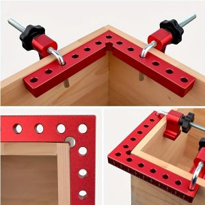 COD Working Carpenter L-Type Corner Clamping Tool 90 Degree Positioning Squares Right Angle Clamping Woodworking Carpenter L-Type Corner Clamping Tool