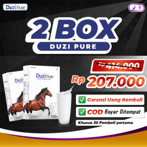 Paket 2 Box Susu Kuda Liar Lombok Murni Duzi Pure 100% Asli Atasi Asam Urat / Masalah Tulang dan Sendi Bubuk Herbal 200gr