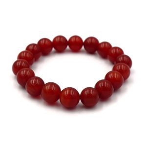 CARNELIAN คาร์เนเลียน เลือกขนาดเม็ดหินได้ (8-20 มม.) สร้อยข้อมือหินแท้ by siamonlineshop