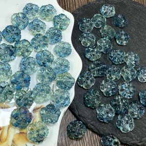 DIY - Charm thược dược làm từ Acrylic nhiều màu sắc có lỗ (15mm) tự làm bằng hạt cườm phụ kiện trang sức bán sỉ