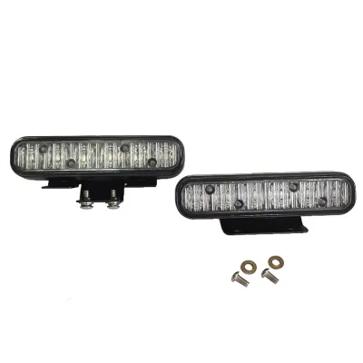 NEW Siren ไฟไซเรน รุ่น 027 (1คู่) LED 6จุด ไฟฉุกเฉิน อเนกประสงค์ ปรับสเต็ปได้รุ่น แดง-น้ำเงิน 12V