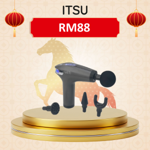 ITSU iFlex Massage Gun - 4 Convertible Massage Heads