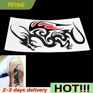 PkYeG Waterproof Temporary Tattoo Sticker Body Art 10.5x6cm Dragon Tattoo Totem Water