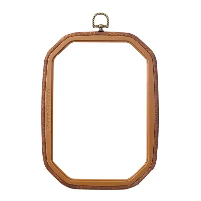 Embroidery Hoop Imitation Wood Rectangle Embroidery Hoop For Diy Cross Stitch Needle Craft Tool Bingkai Paparan Sulaman