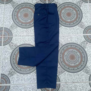 Bộ quần áo công nhân bộ quần áo cơ khí bảo hộ lao động nam nữ màu xanh đen vải kaki mềm mịnmát đủ size
