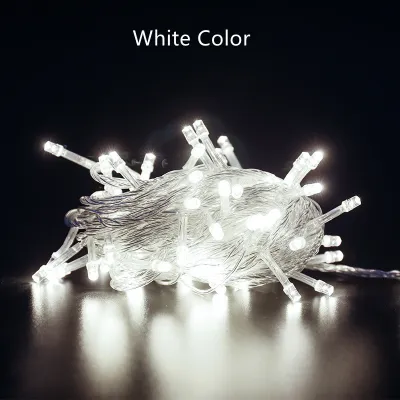 Đèn Led Dây Đèn Giáng Sinh Phích Cắm Fairy 5M 10M 20M AC220V EU Vòng Hoa Tiệc Cưới Giáng Sinh HolidayDecoration Chiếu Sáng Ngoài Trời Không Thấm Nước 8 Chế Độ Trắng/Trắng Ấm/Màu/Màu Xanh 4 Tùy Chọn Màu Sắc Ánh Sáng Bức Màn