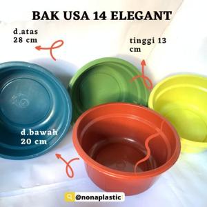 Bak usa 14 elegant paket 1 s/d 140 pcs serbaguna berkualitas diameter 28 cm