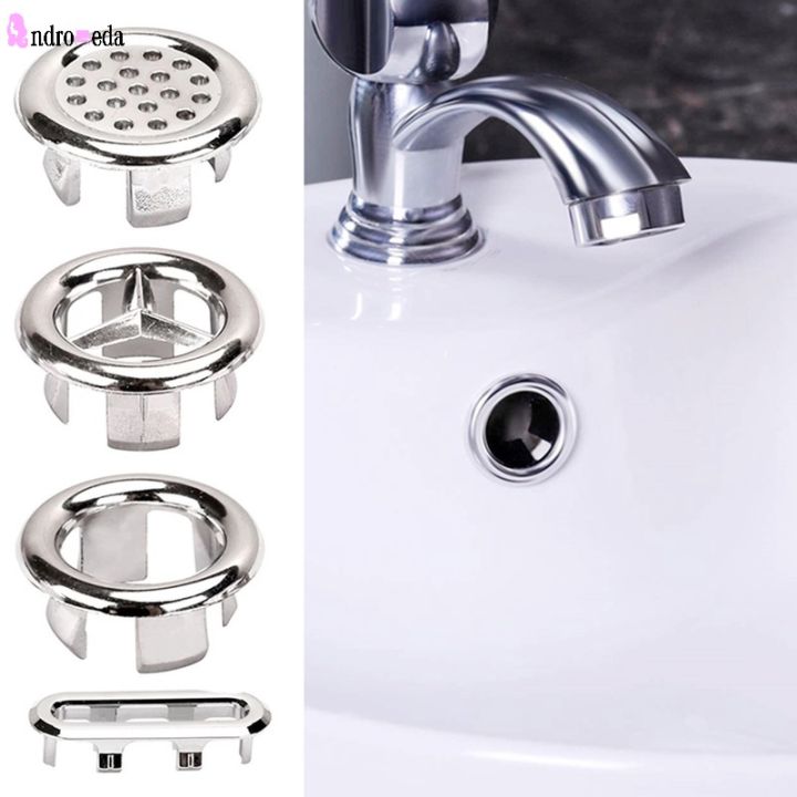 1pc 4 Type Creative Round Wash Basin Overflow Ring Universal Tidy Sink Overflow Spare Cover