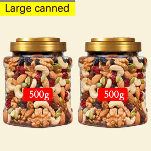 【Extra large Bottle】Trail Mix Daily mixed nuts and fruits Dry Fruit Snack fruit and nut granules cashews walnuts almonds Extra large can