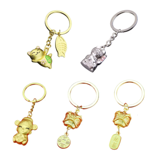 Charming Lucky Cat Keychain Ornament Oriental Culture Inspired Lucky Cat Keychain Bag Decoration For Everyday Use