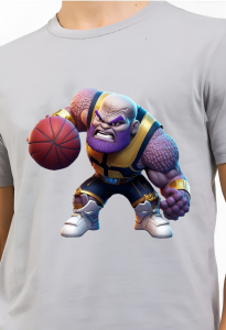 Kaos Pria Premium 3 Dimensi Tshirt 0blong Animasi Thanos Basket Katun 24s 100% H0104 By Hans & co