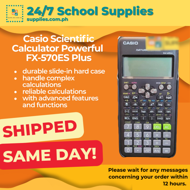 Casio Scientific Calculator Powerful Fx-570Es Plus With Natural Textbook  Display Original Authentic Lazada PH