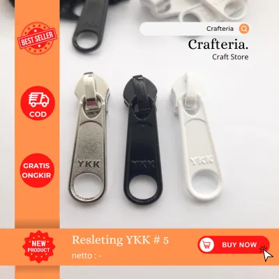 Kepala Resleting YKK no5 per pack isi 100biji