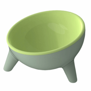 EQUOMT 15° Inclination Pet High Footed Bowl Anti Vomiting Anti Slip Elevated Pet Feeder Bowl Universal Anti Overturning Pet Water Feeder Container Wet Dry Food