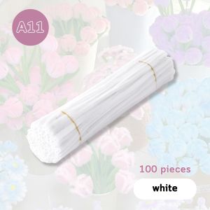 100Pcs DIY Craft Supplies Colorful Glitter Plush for Kids Handicraft Educational Toys