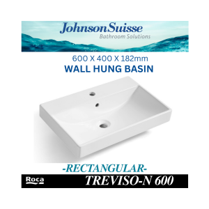 JOHNSON SUISSE TREVISO-N SERIES 500MM & 600MM WALL HUNG BASIN SET