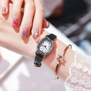 Đồng Hồ Cổ Điển Mặt Số Hình Bầu Dục Xoay Cho Nữ Sinh Viên Đồng Hồ Thạch Anh Đẹp Thời Trang Chất Lượng Cao Dây Đeo Mỏng Sang Trọng Nhẹ Ins